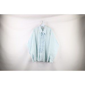 Baby blue cheap tuxedo with ruffles
